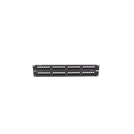 Commscope 48-PORT PATCH PANEL CAT6A, 110-MOD IP10 MOD BLACK, 2U, 760162818 UNP-6A-DM-2U-48